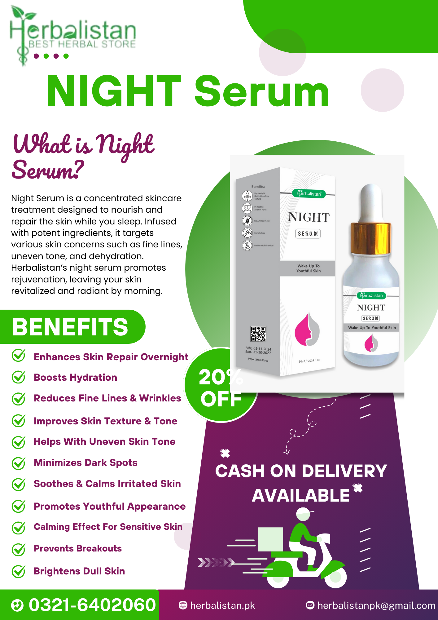 Serum for dull skin